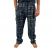 Image 1 of Flannel Black and Blue Combat Trousers