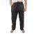 Shayma Black Stonewash Cotton Trousers - Extra Large