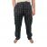 Chequered Black and White Cotton Combat Trousers- Large