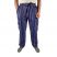Seersucker Cargo Combat Trousers - Indigo - Large
