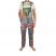 Patchwork Clown Dungarees - Extra Large