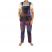 Patchwork Heavyweight Cotton Dungarees - Purple - Extra Extra Large