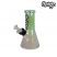 Image 1 of Chongz "Broken Biscuit" 20cm Irridescent Green 6mm Beaker Bong