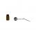 Image 4 of Silver Lid Snuff Bottle with Chained Spoon