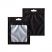 Plain Mylar Bag 3.5g with Square Window - Black